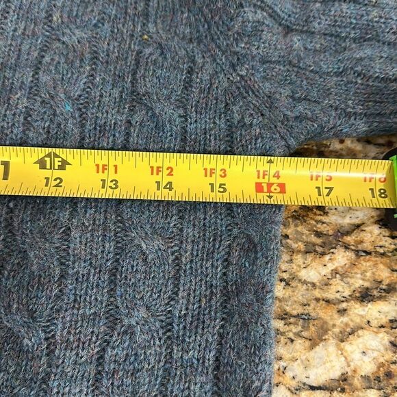 The Eagle’s Eye Vintage Cable Knit Crew Neck Sweater Size S - Picture 6 of 7